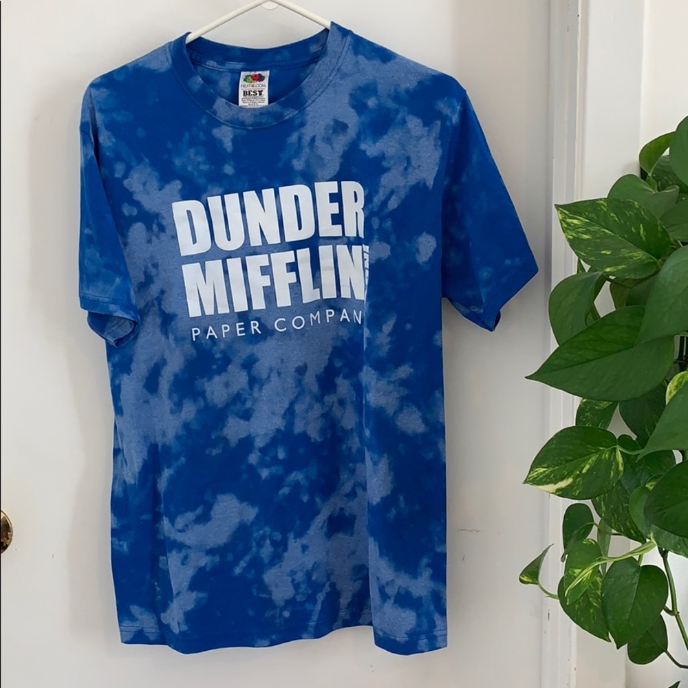 Hand dyed Dunder Mifflin T-shirt